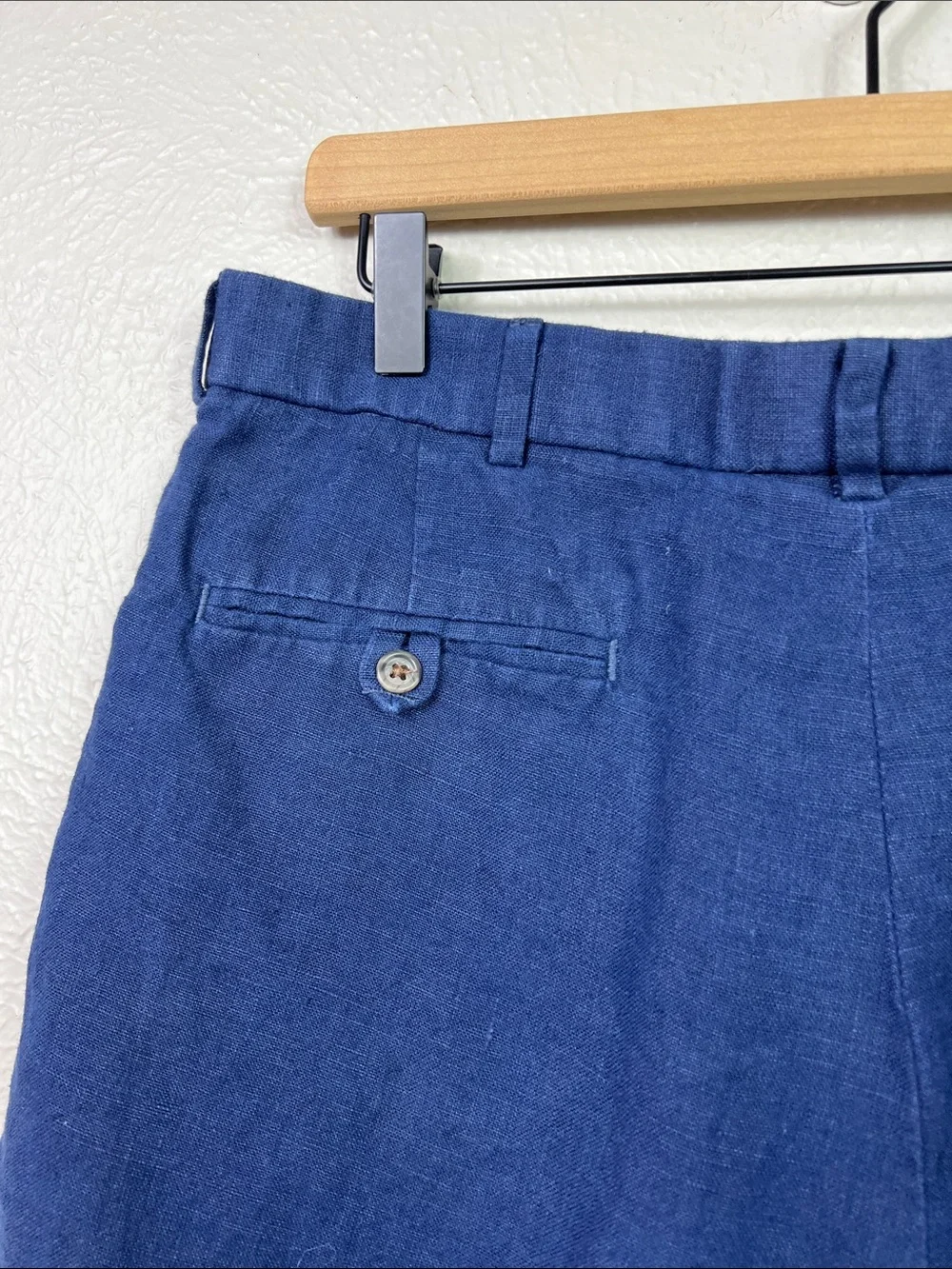 Polo Ralph Lauren Linen Navy Blue Shorts 34